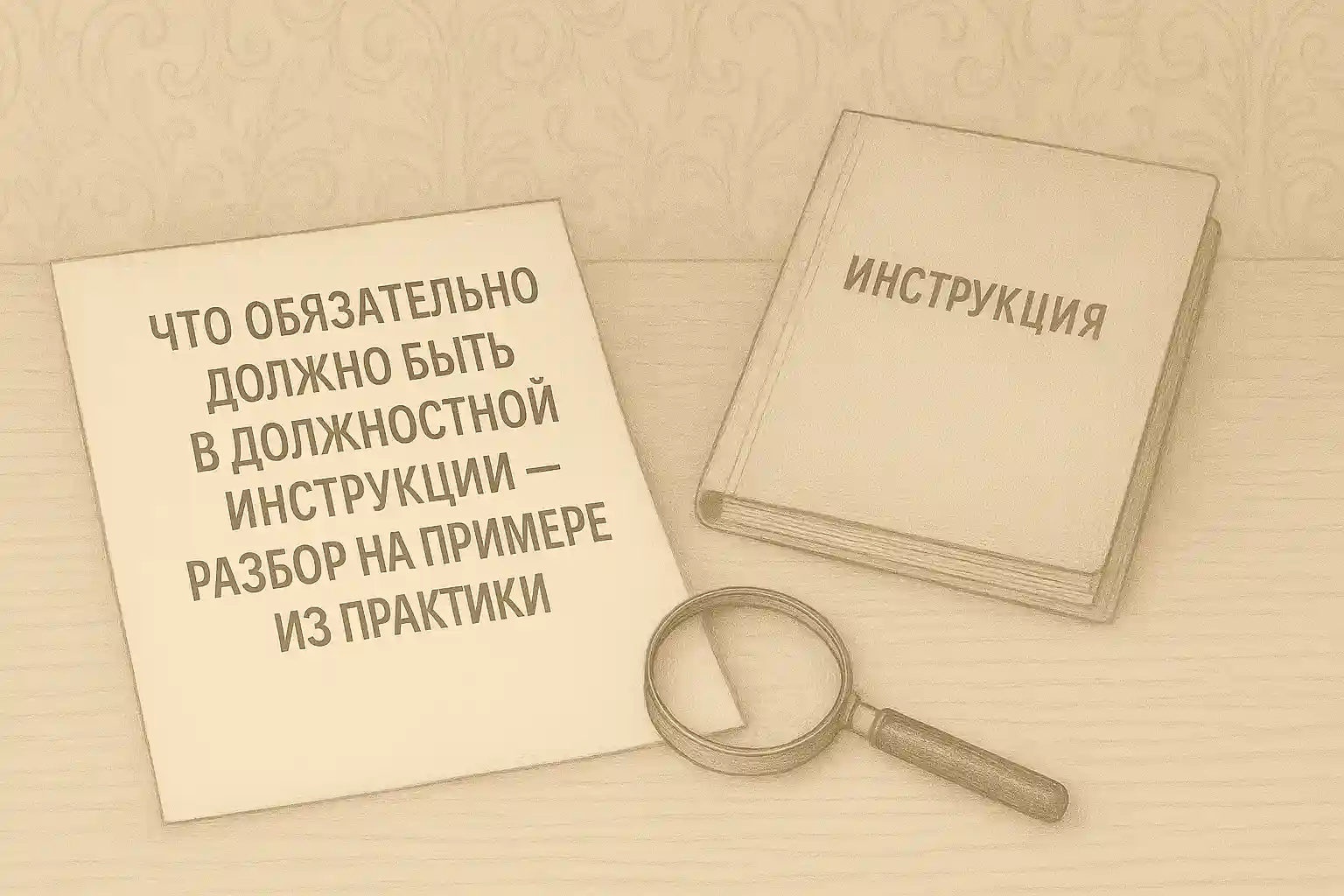 Составление должностной инструкции