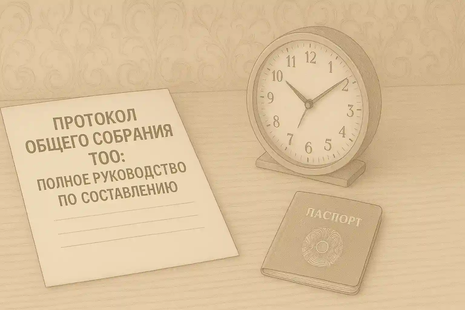 Протокол общего собрания ТОО руководство